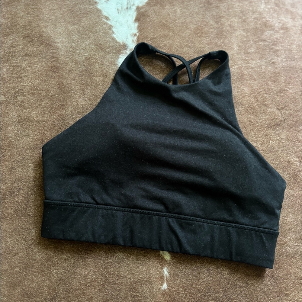 Kyodan Black High Neck Sports Bra